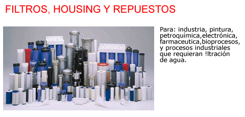 Filtros para agua