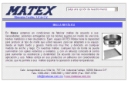 MATERIALES TEXTILES, S.A. DE C.V. MATEX