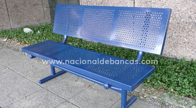 Banca de acero para jardín B-055 RP