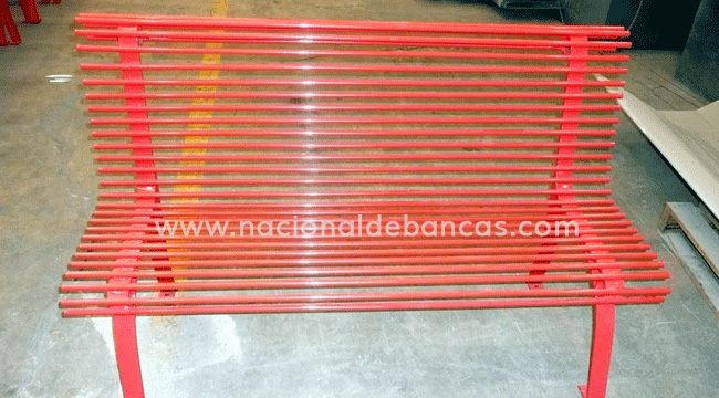 Banca de acero para jardín B-077 Antivandálica