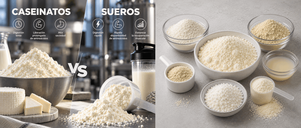 Caseinatos vs proteína de suero: la diferencia que puede transformar tu formulación