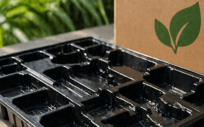 Charolas industriales termoformadas como protección y solución sostenible