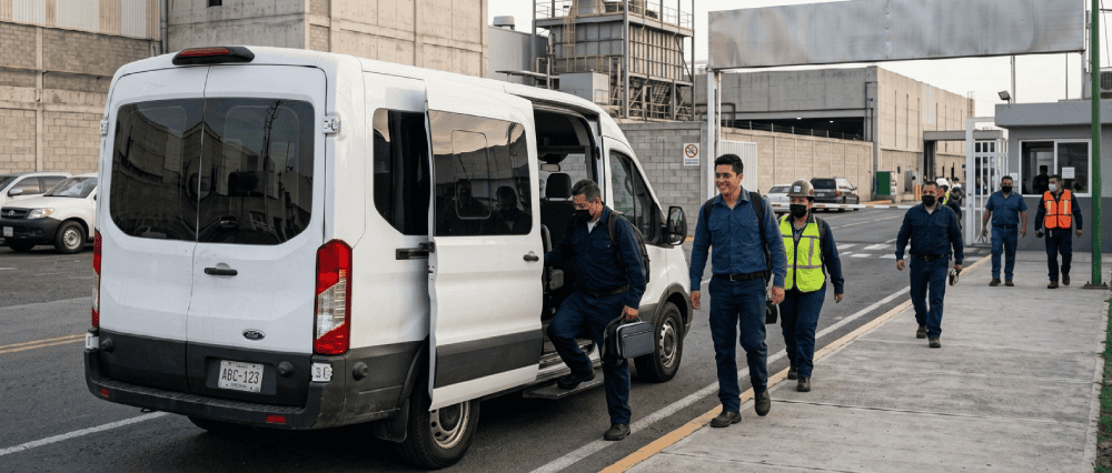 Transporte de personal qué características debe tener un servicio para la industria