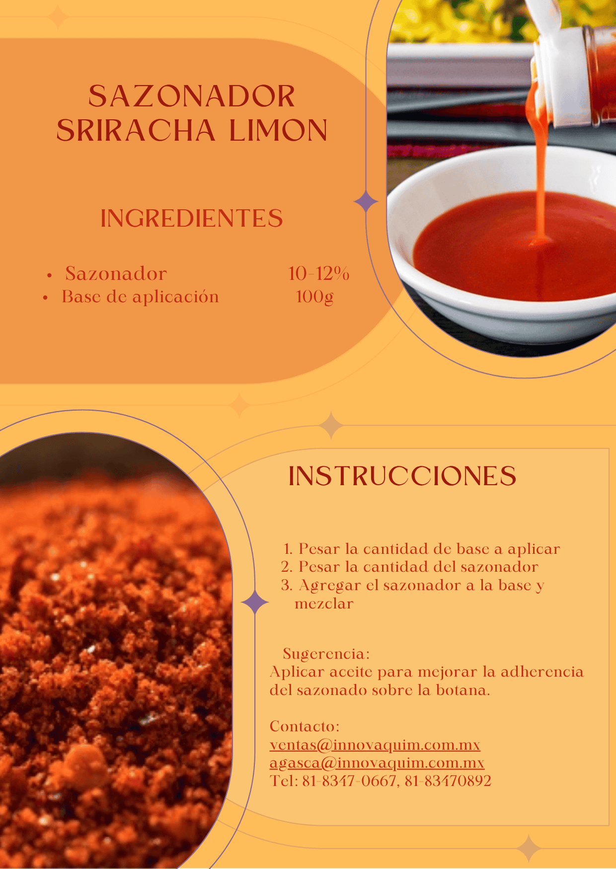 Sazonadores para Botanas
