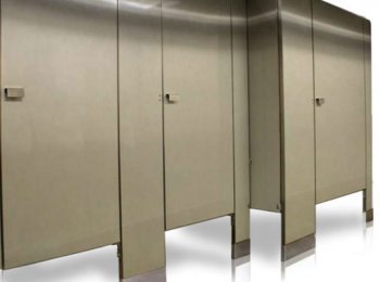 MAMPARAS CON ACABADO EN ACERO INOXIDABLE