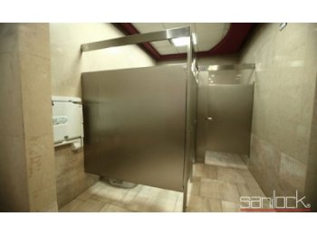 MAMPARAS Y COMPARTIMIENTOS PARA BAÑOS DE LAMINA DE ACERO PORCELANIZADO