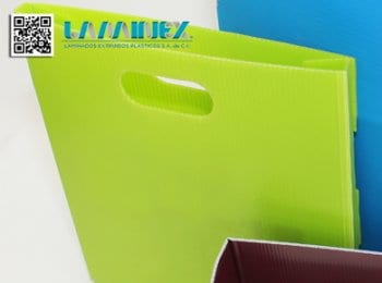 LAMINAS DE POLIPROPILENO CORRUGADO PARA MATERIAL DE EMPAQUE