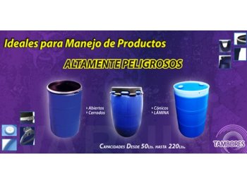 Tambores Plásticos Abiertos y Cerrados