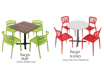 MESAS PARA RESTAURANTES, BARES Y CAFE