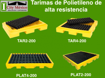 TARIMAS DE POLIETILENO DE ALTA RESISTENCIA