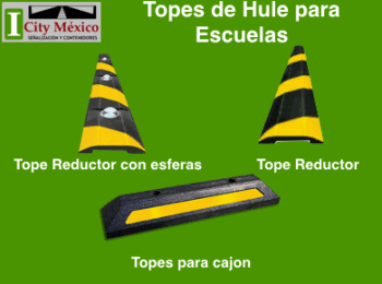 TOPES DE HULE PARA ESCUELAS