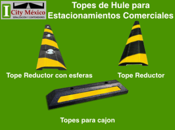 TOPES DE HULE PARA ESTACIONAMIENTOS COMERCIALES