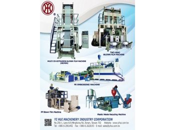 Equipos para reciclaje de plasticos - Yi Hui Machinery Industrial Corp.