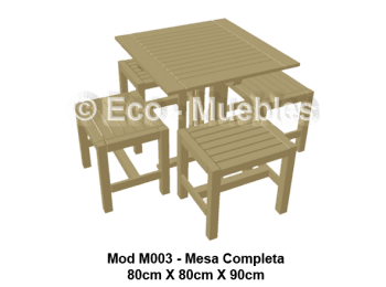 Mesas de plástico para exteriores