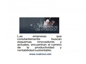 Proyectos de inversion - CuatroCo Consultores de Negocios