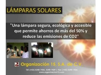 Lamparas solares - Organización 15