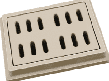 REJILLA DE PISO PARA BOCA DE TORMENTA DE CONCRETO POLIMERICO