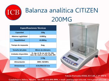 Balanza analítica de precisión