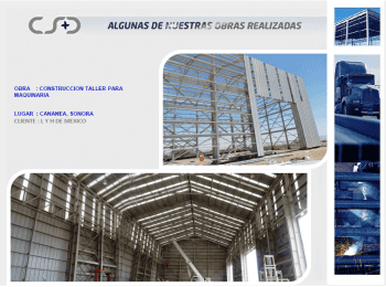 Estructuras de naves industriales - Construcciones Servicios y Distribuciones BC