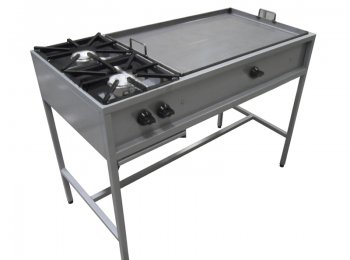 Estufa Economica 2 Parrillas y Plancha 