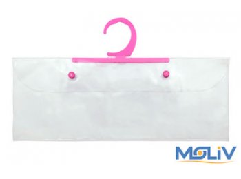 Bolsa de vinil con gancho