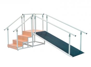 Escalera con rampa