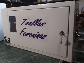 Maquinas expendedoras de toallas sanitarias - Corporativo Olme