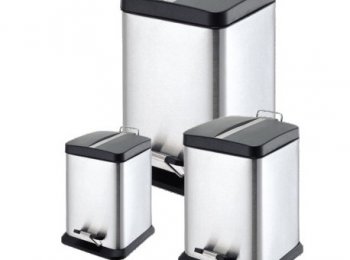 BOTES DE BASURA DE ACERO INOXIDABLE PARA OFICINAS