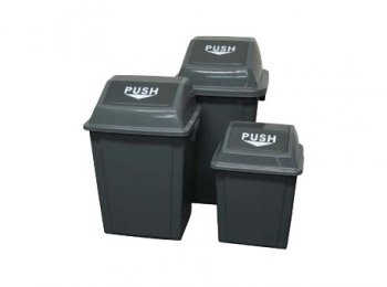 BOTES PARA BASURA CON TAPA ABATIBLE