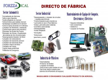 Aerosoles de siliconas - Aerosoles Forzza-Dical