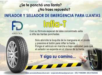 INFLADOR Y SELLADOR DE LLANTAS