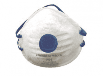 MASCARILLAS CON SELLO CONTORNO Y VALVULA DE EXHALACION