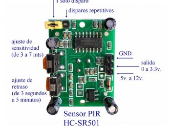 DETECTOR DE MOVIMIENTO INFRARROJO