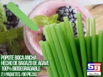 POPOTES BIODEGRADABLES