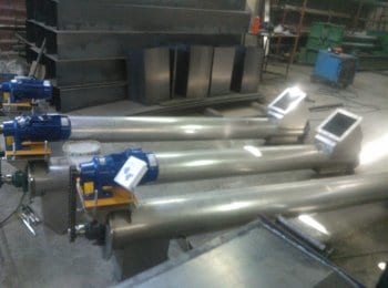 Transportadores helicoidales tipo bazooka en acero inoxidable fabricantes