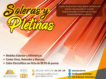 Pletinas de cobre - Zion & Ebenezer Technologies