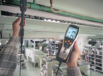Medidores de temperatura y humedad en refrigeración 