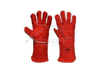 GUANTES PARA SOLDADOR COLOR ROJO