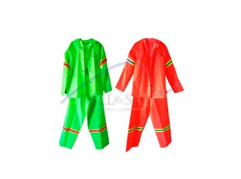 JUEGO DE SACO Y PANTALON IMPERMEABLE CON REFLEJANTE DE NEON