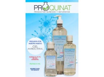 Maquila de gel antibacterial - Productos Químicos y Naturistas PROQUINAT