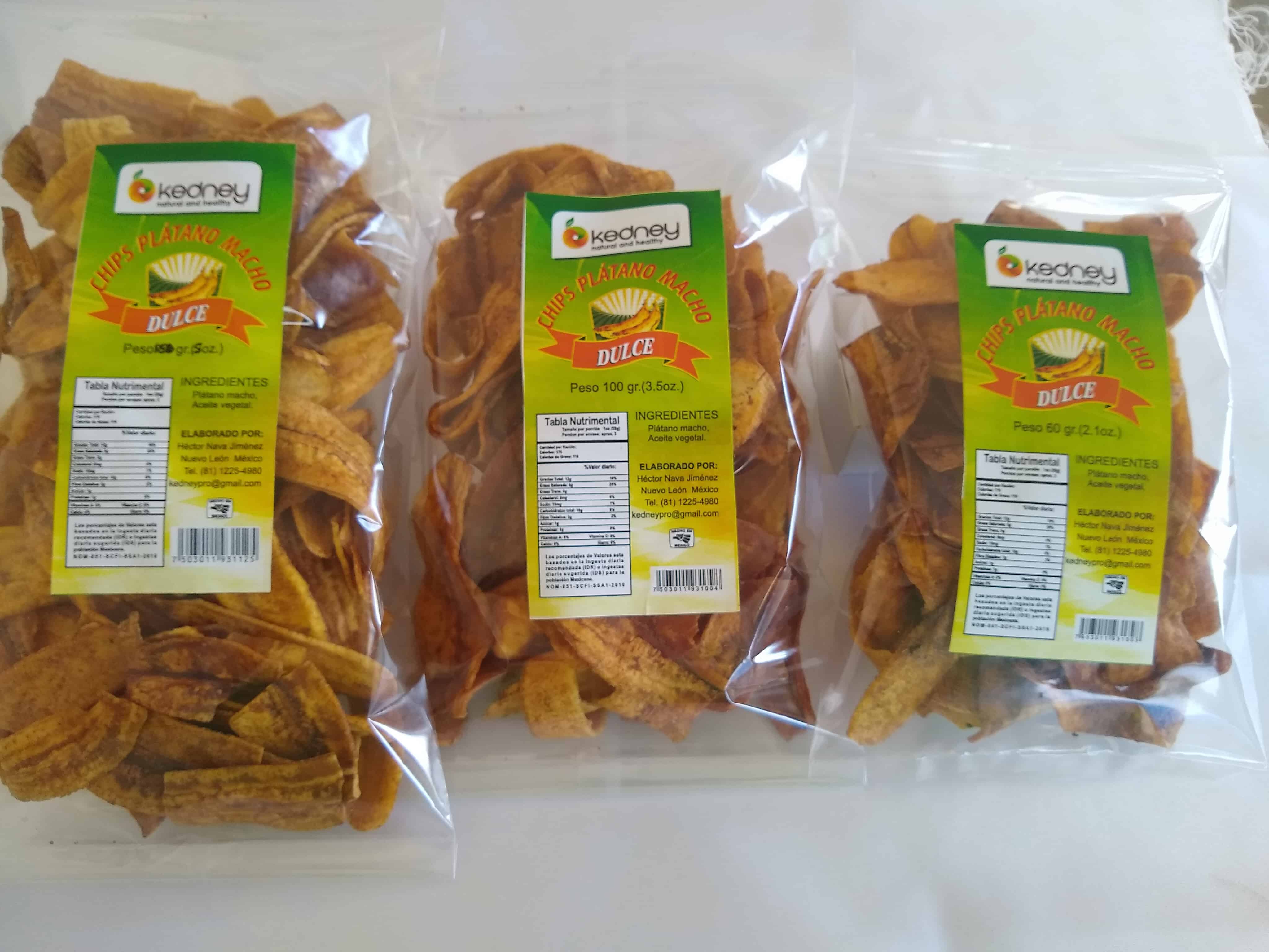 Platano en rebanadas (dulce) - Kedney Produce