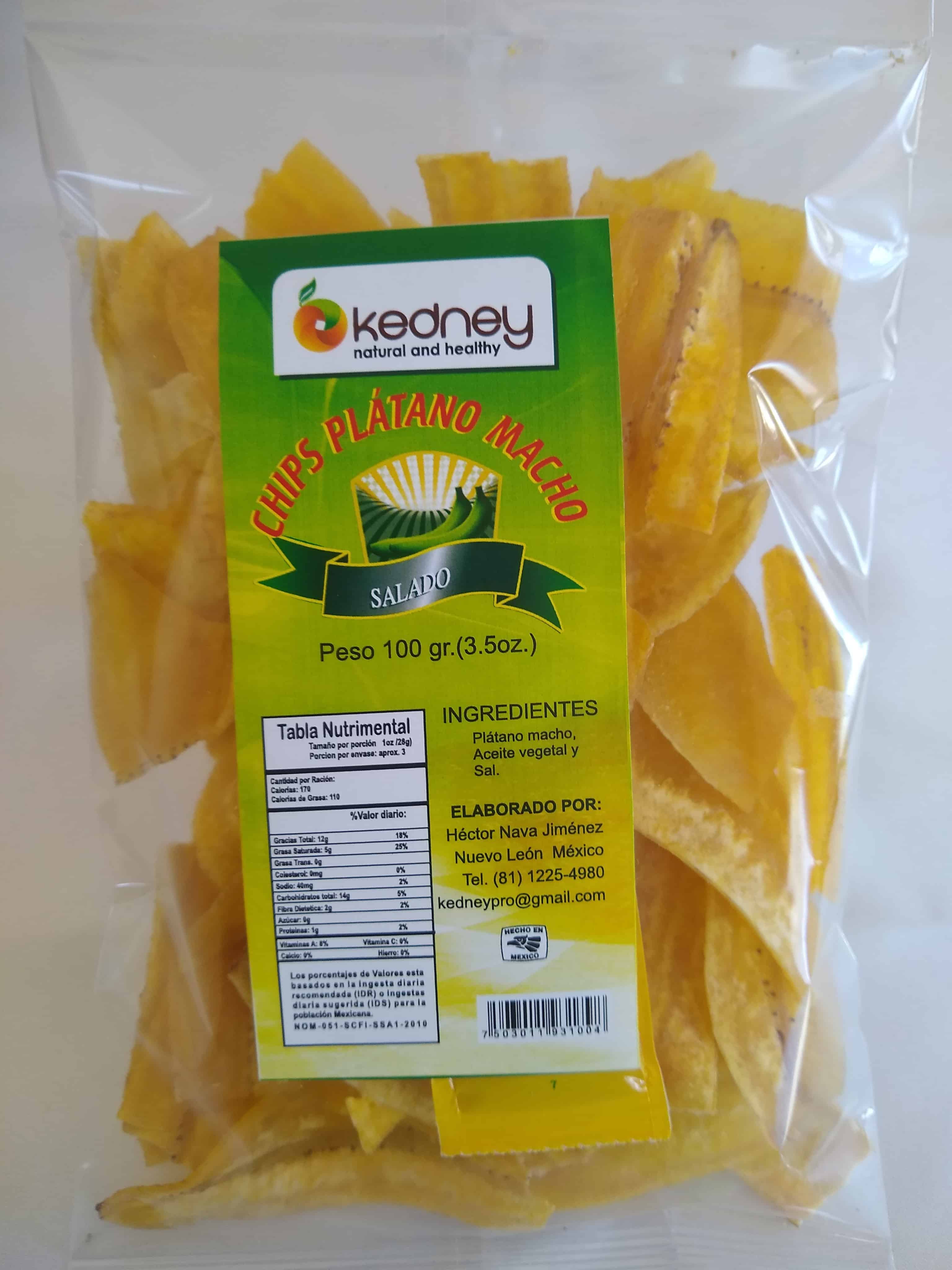 Platano macho frito salado - Kedney Produce