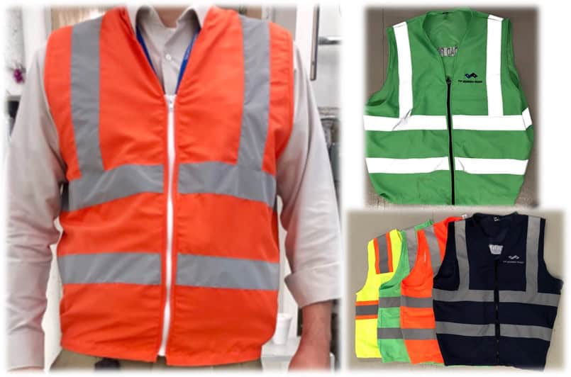 Chalecos viales fluorescentes - Fábrica de Uniformes y Bordado S.A. de C.V.