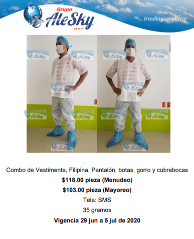 Desechables quirurgicos - Grupo Ale Sky