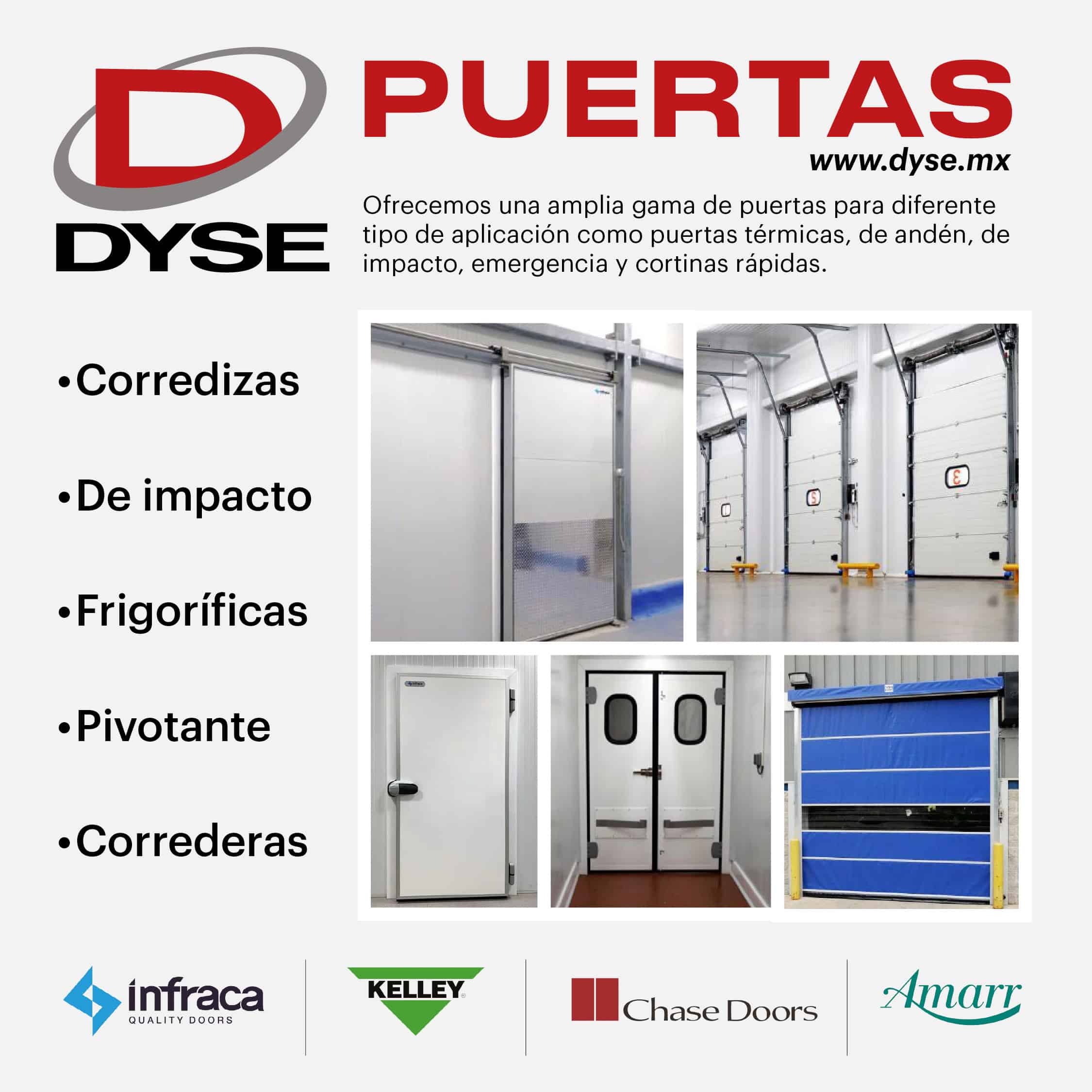 Puertas abatibles para camaras de congelacion - Distribuciones y Soluciones Especializadas