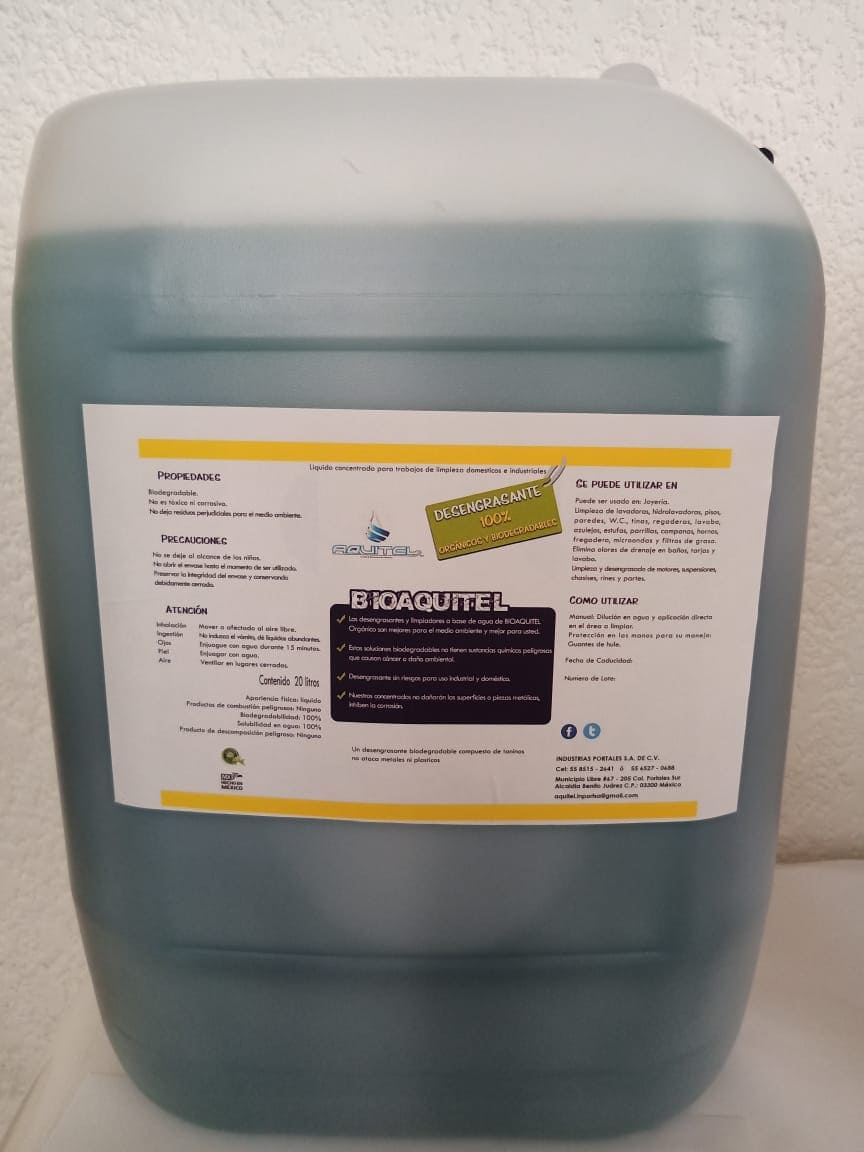 Desengrasante ecologico - Aquitel Química Verde