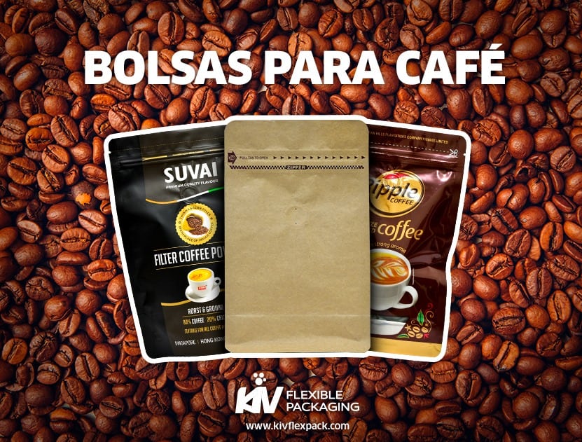 Bolsas de papel kraft para cafe - Kiv Flexible Packaging