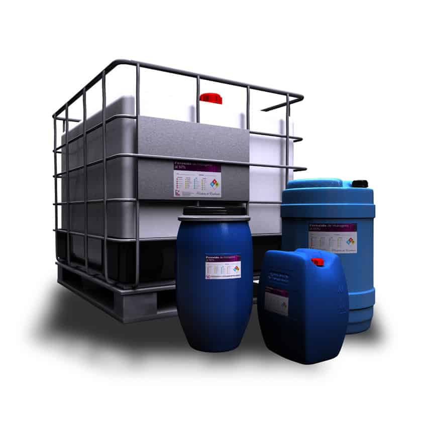 Peroxido de hidrogeno en diferentes grados para diferentes industrias