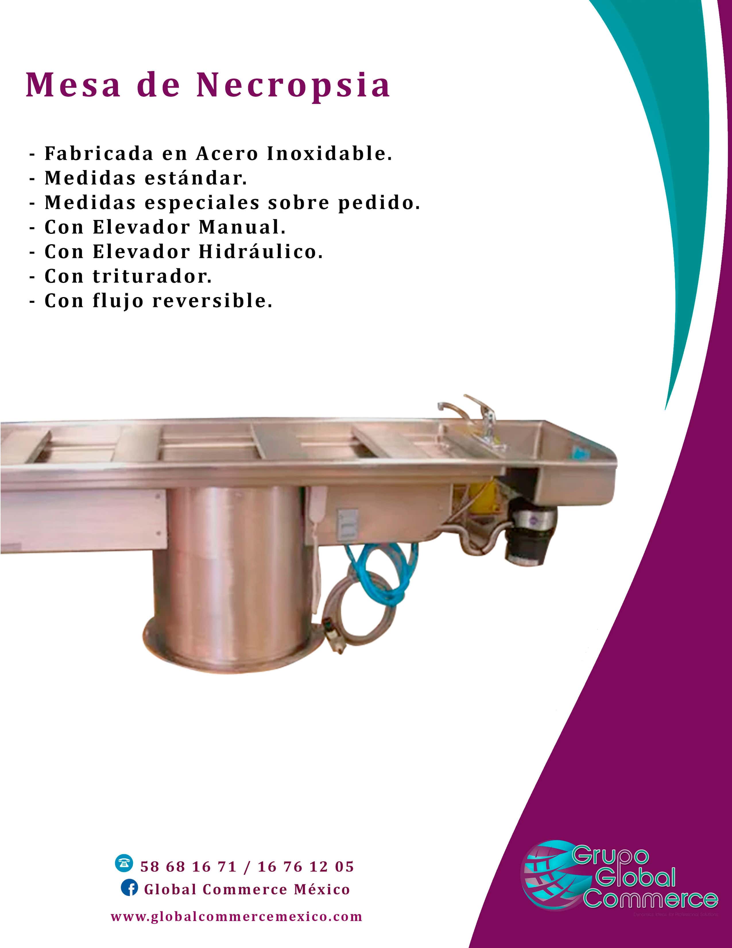 MESAS PARA AUTOPSIAS