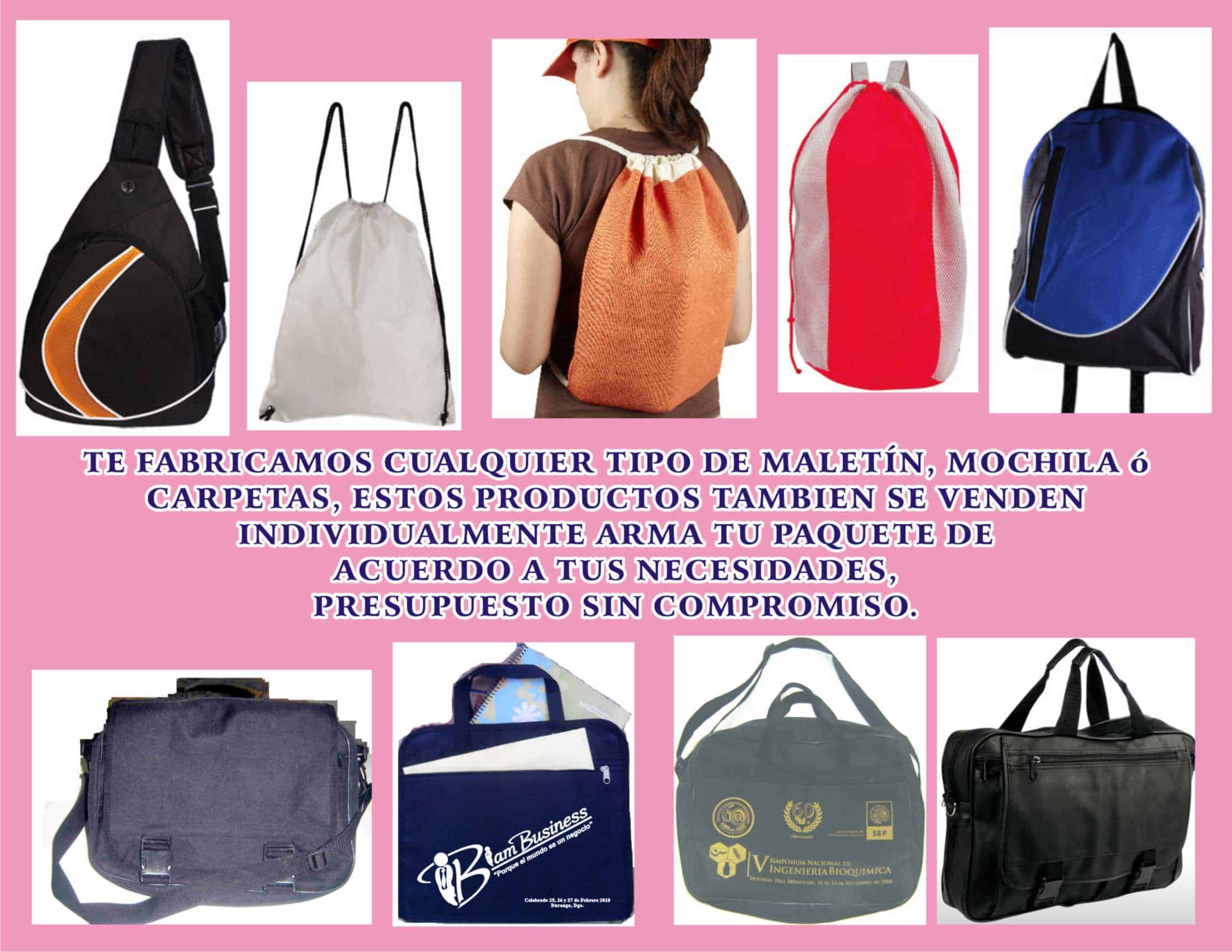 MOCHILA MALETINES Y BOLSAS